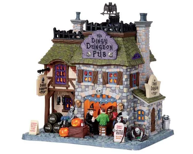 lemax-the-dingy-dungeon-pub-b-timent-miniature-spooky-town image 1