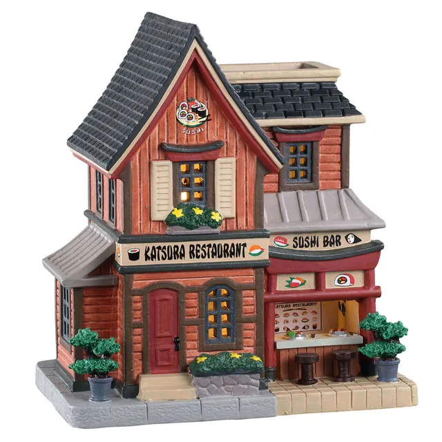 lemax-katsura-sushi-restaurant-b-timent-miniature-restaurant-japonais-lumineux image 1
