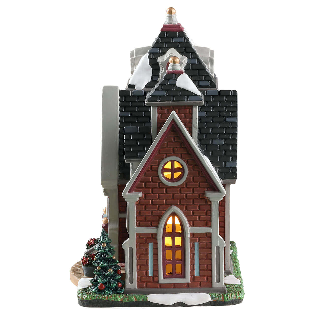 lemax-new-hope-parish-church-glise-miniature-lumineuse-village image 2