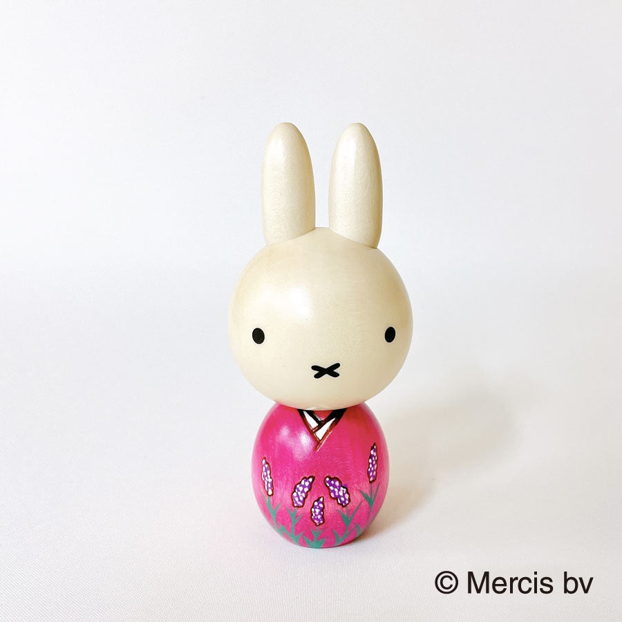 usaburo-kokeshi-miffy-lavender-figurine-lapine-lilas-13-cm image 1