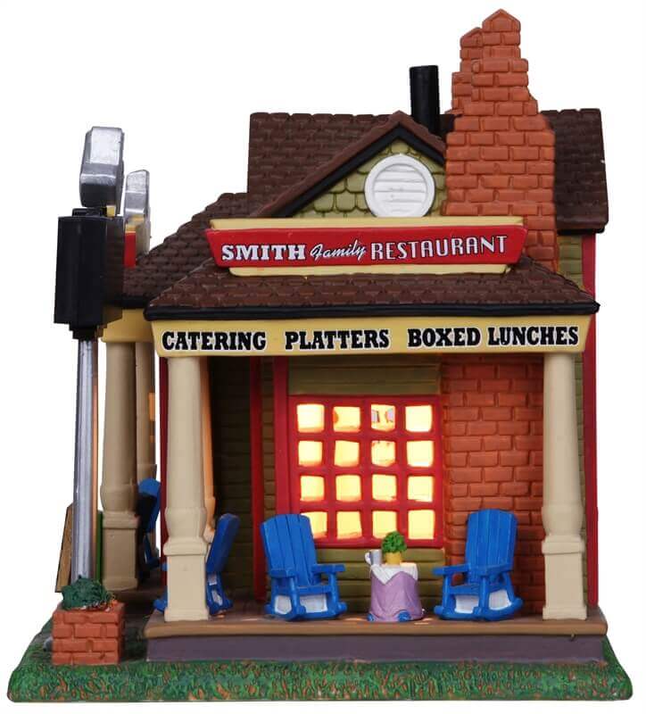 lemax-smith-family-restaurant-miniature-b-timent-de-village-de-collection image 2