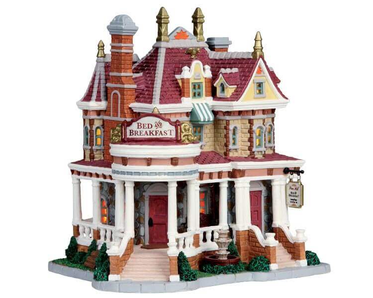 lemax-pine-hill-bed-breakfast-b-timent-miniature-de-collection image 1