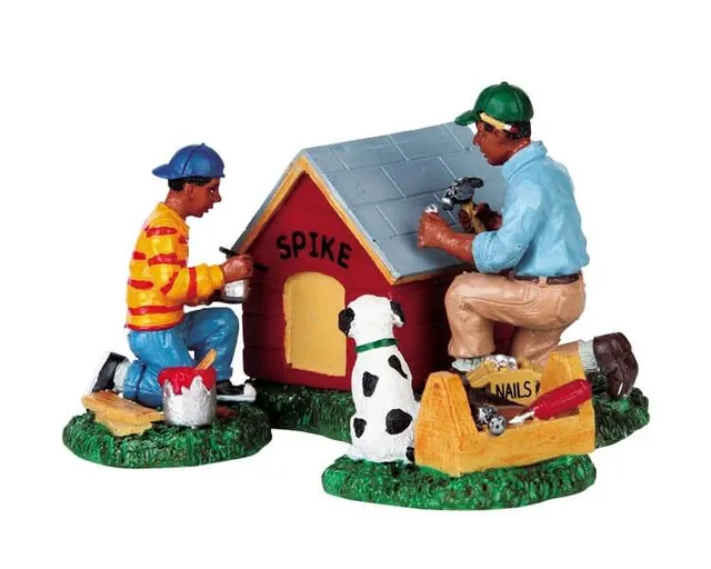 lemax-spike-gets-a-new-home-figurine-miniature-chien-no-l image 1