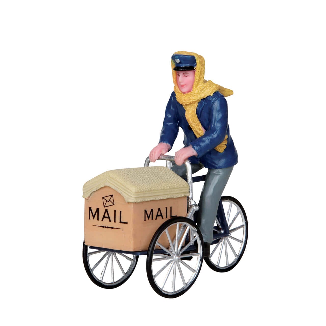 lemax-caddington-mail-delivery-cycle-figurine-facteur-v-lo image 1