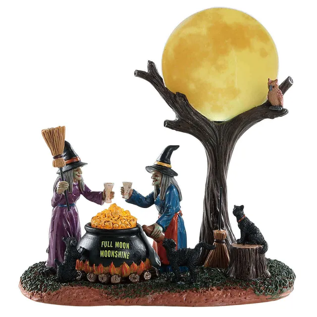 lemax-full-moon-moonshine-b-timent-miniature-spooky-town image 1