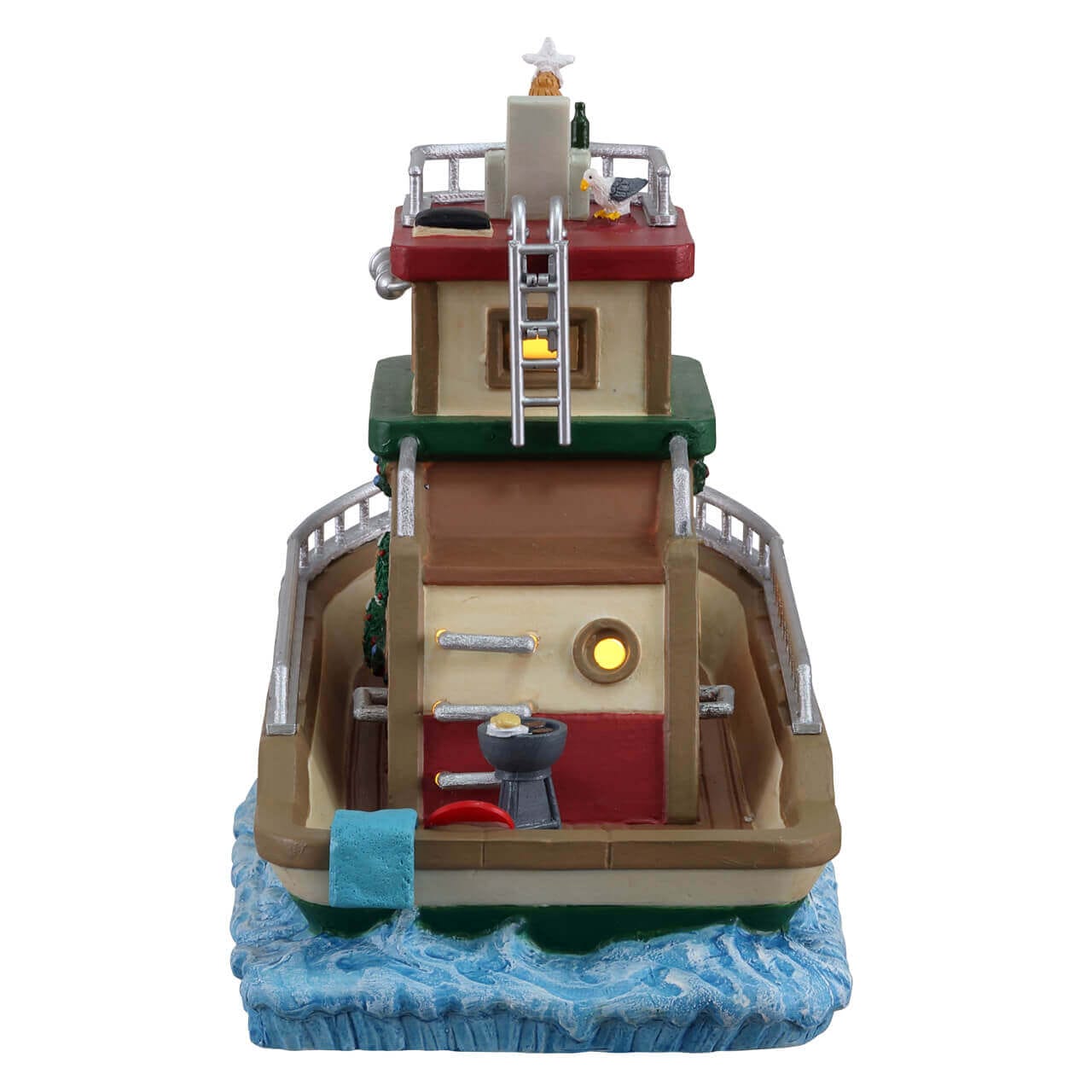 lemax-jonathan-s-houseboat-on-the-bay-bateau-maison-de-no-l image 3