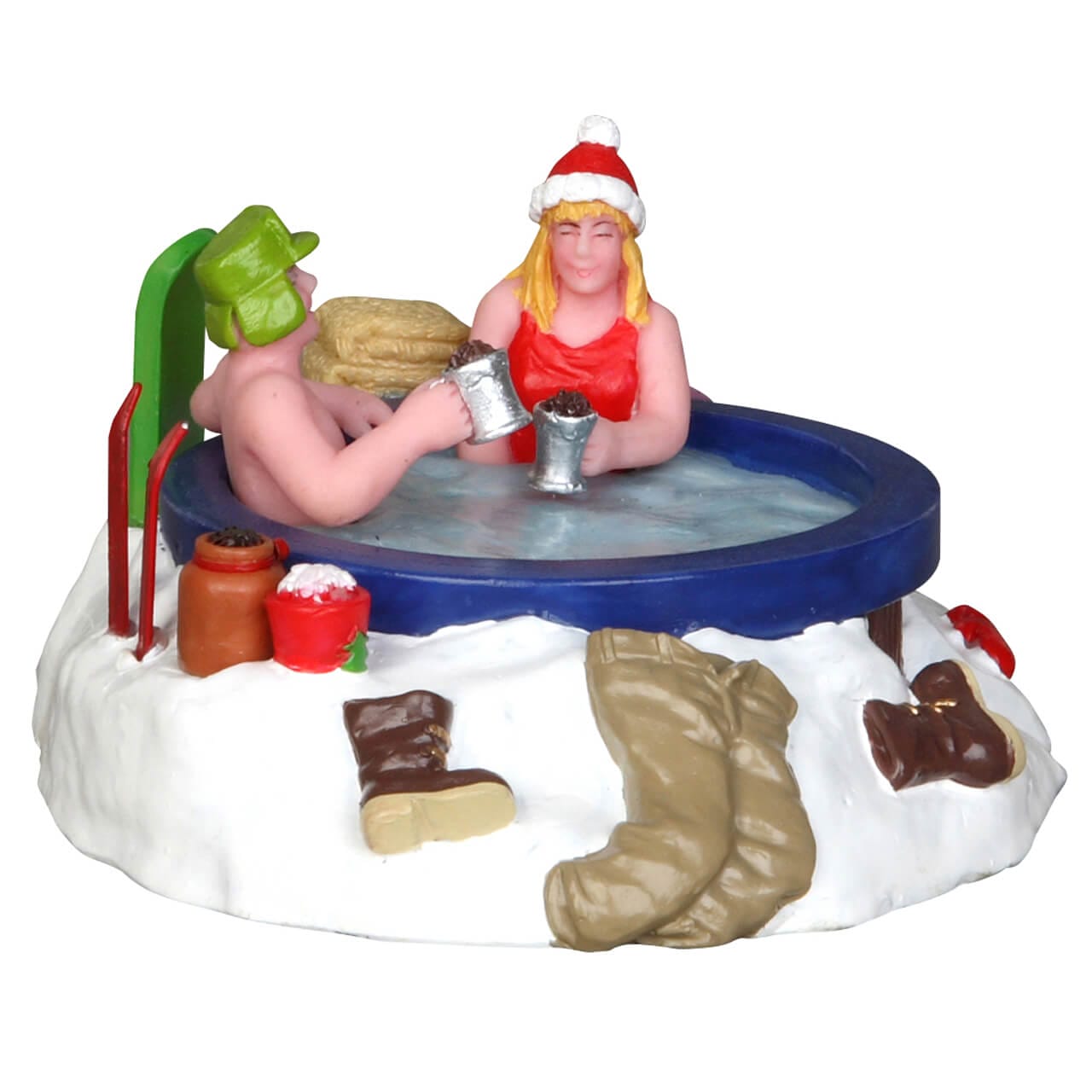 lemax-winter-hot-tubbing-figurine-village-de-no-l-sc-ne-spa-d-hiver image 4