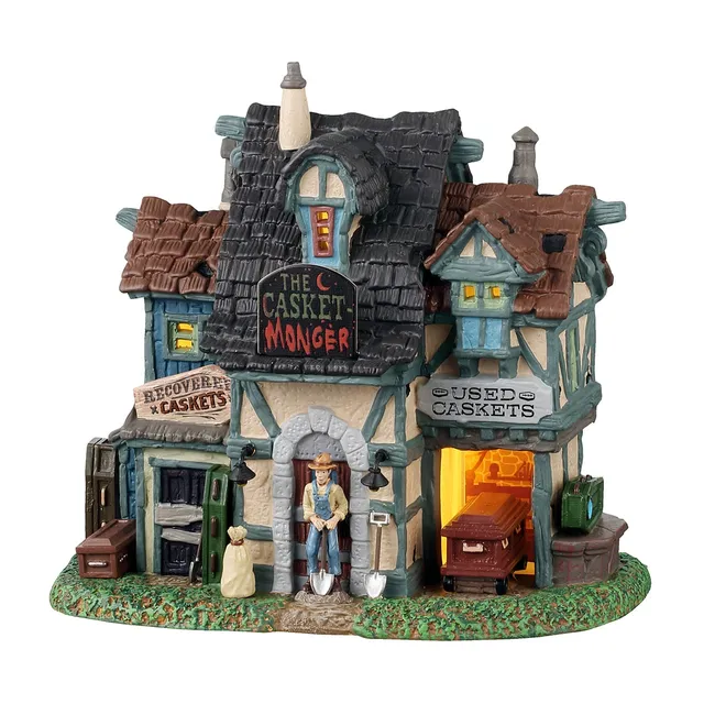 lemax-the-casket-monger-cabane-miniature-hant-e-spooky-town image 1