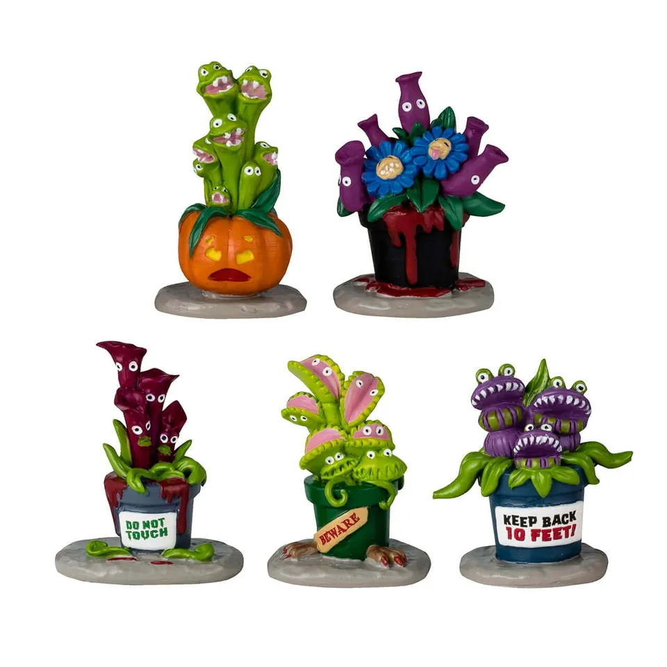 lemax-hungry-houseplant-horror-figurine-halloween-spooky-town image 1