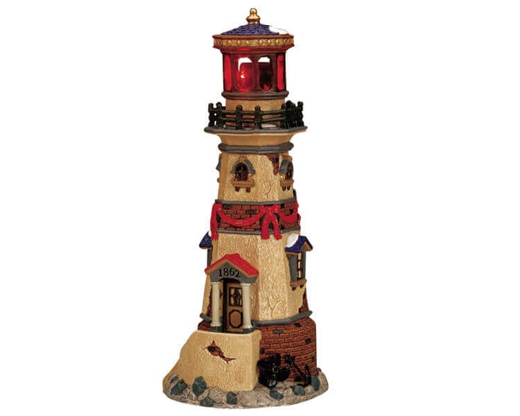 lemax-coral-isthmus-lighthouse-phare-miniature-de-collection image 1