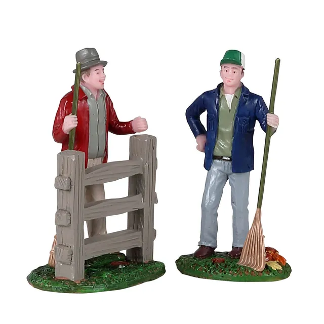 lemax-friendly-neighbors-figurine-miniature-harvest-crossing image 1