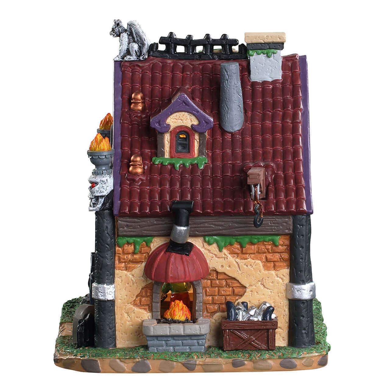 lemax-death-s-door-cemetery-gates-portail-cimeti-re-miniature-spooky-town image 3