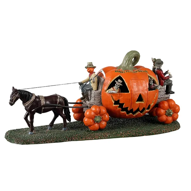 lemax-spooky-pumpkin-express-train-citrouille-halloween image 1