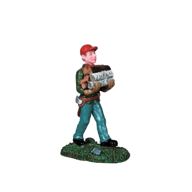 lemax-fuel-for-the-fire-figurine-miniature-vail-village image 1