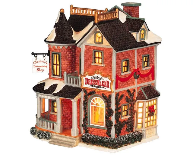 lemax-charlotte-s-dressmaking-shop-boutique-miniature-lumineuse image 1