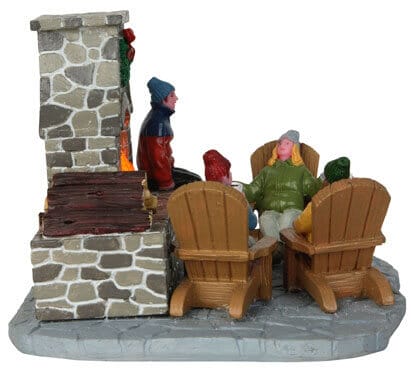lemax-outdoor-fireplace-chemin-e-ext-rieure-miniature-village image 2