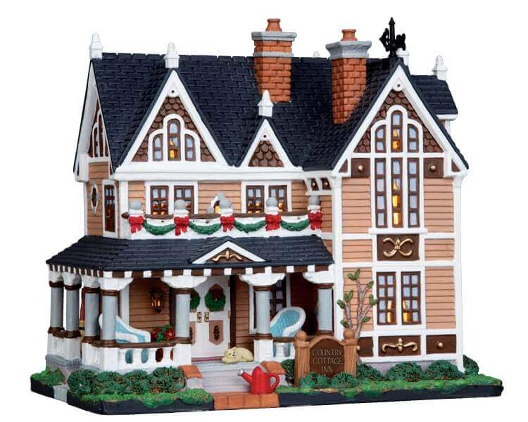 lemax-country-cottage-inn-maison-de-village-miniature-illumin-e image 1