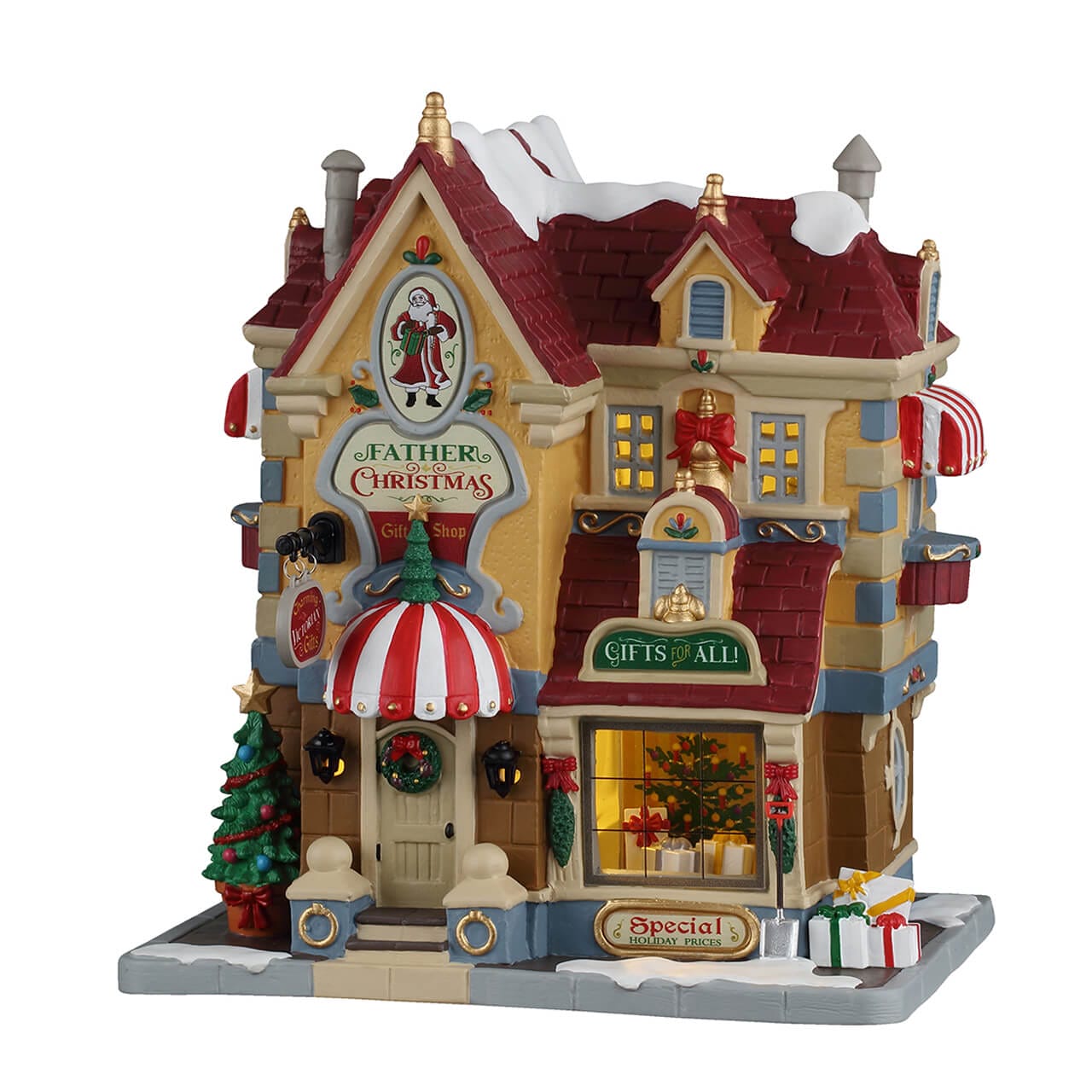 lemax-father-christmas-gift-shop-boutique-p-re-no-l-caddington-lumineuse image 1