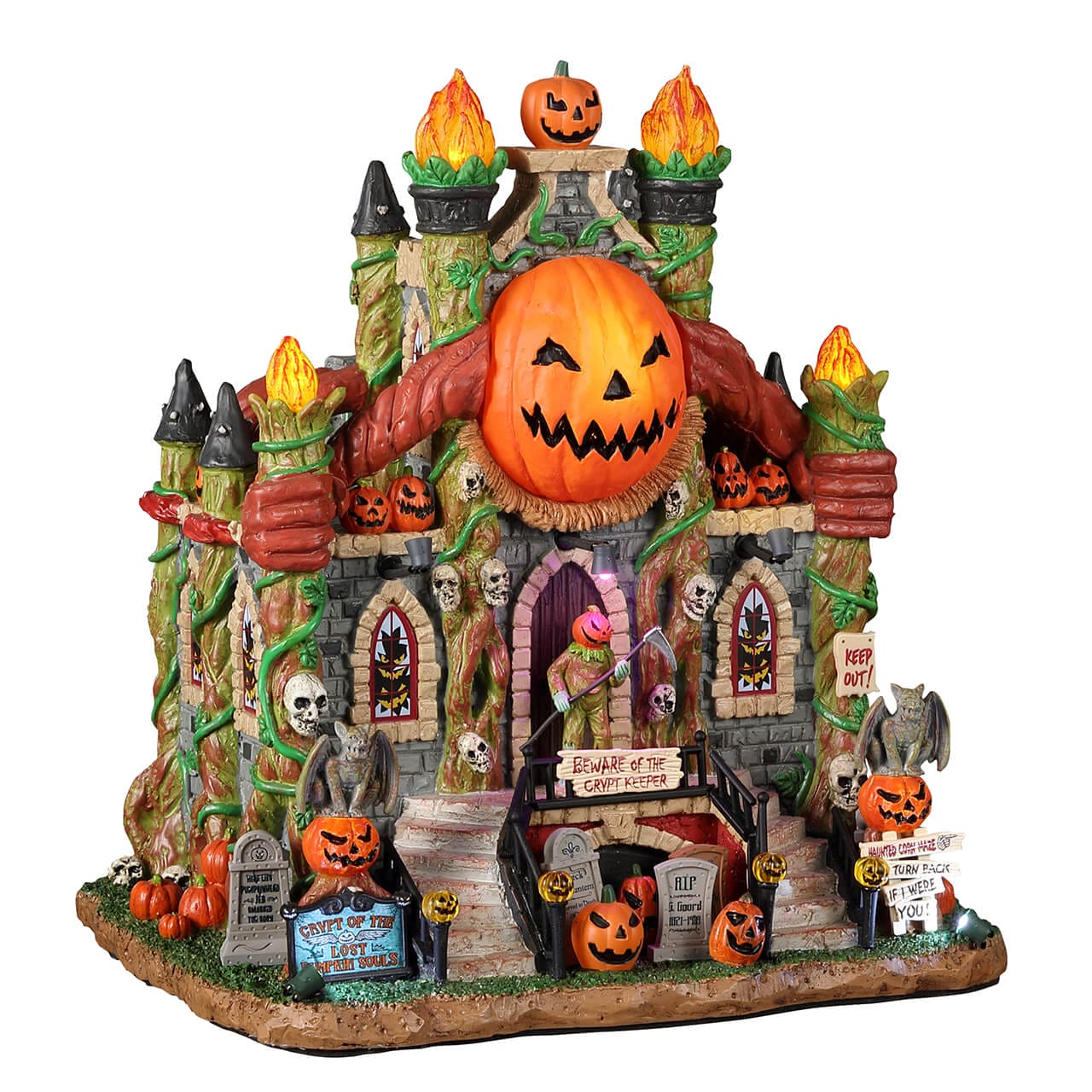 lemax-crypt-of-the-lost-pumpkin-souls-ch-teau-halloween-lumineux image 1