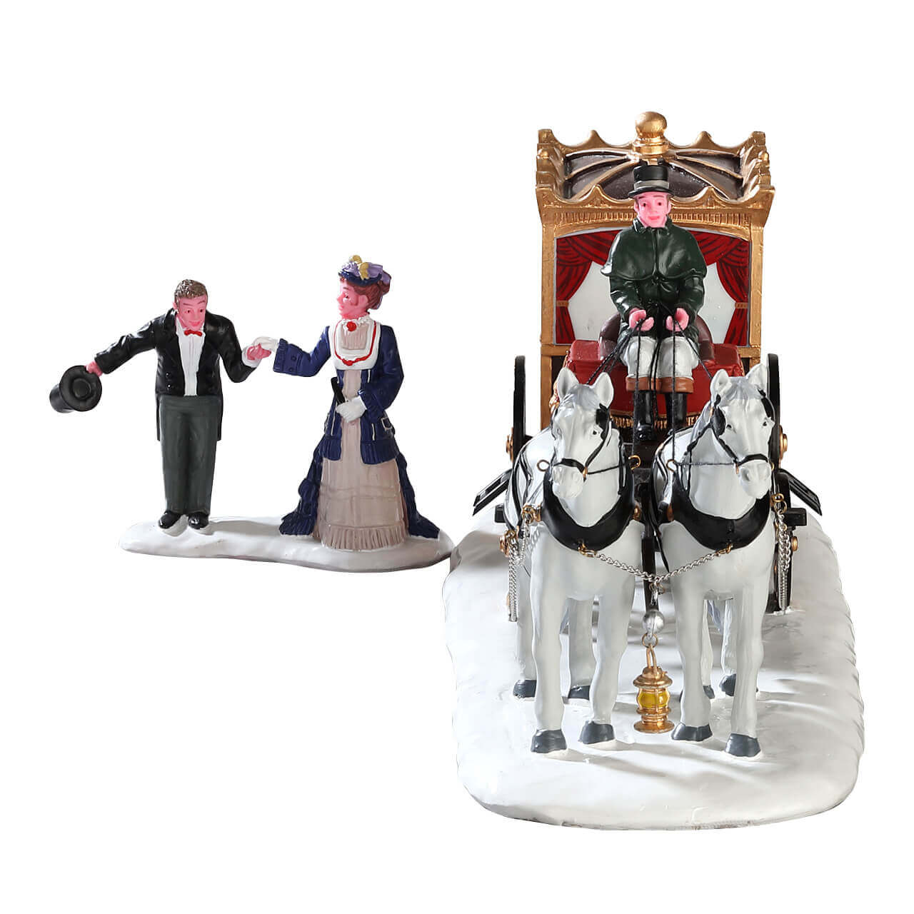 lemax-the-duchess-arrives-lot-de-2-figurines-miniatures-de-collection image 3