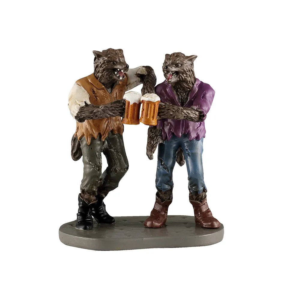 lemax-wolf-pack-cheers-figurine-miniature-spooky-town image 1