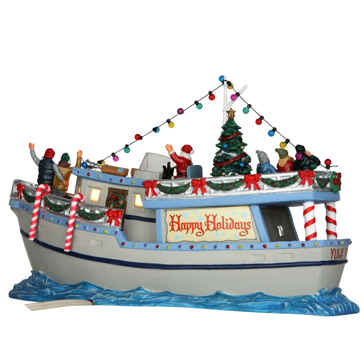 lemax-the-yule-tide-yacht-bateau-de-no-l-miniature image 2