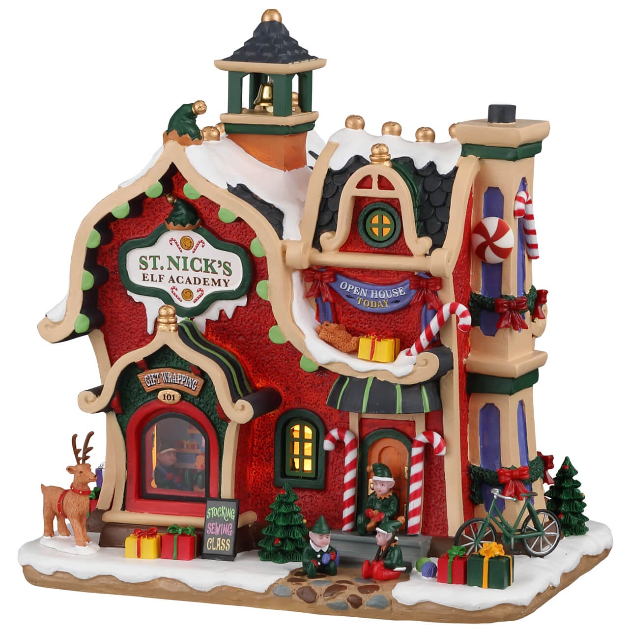 lemax-st-nick-s-elf-academy-b-timent-miniature-cole-des-lutins-de-no-l image 4