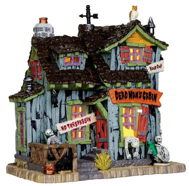 lemax-dead-man-s-cabin-cabane-hant-e-spooky-town image 1