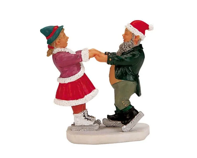 lemax-skating-duo-figurine-couple-de-patineurs image 1