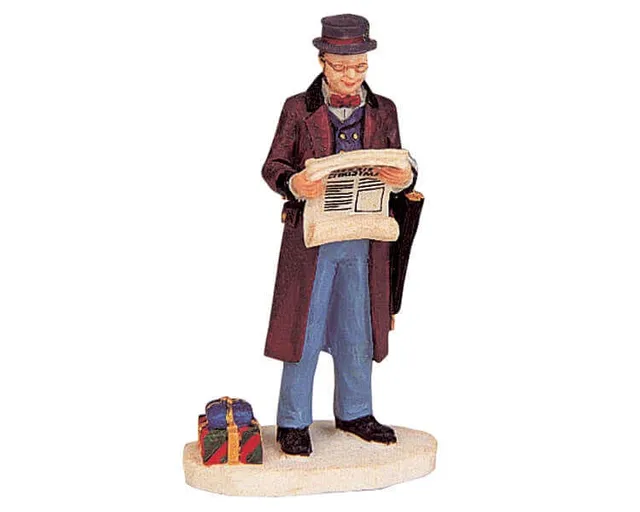 lemax-the-morning-paper-figurine-miniature-de-collection image 1