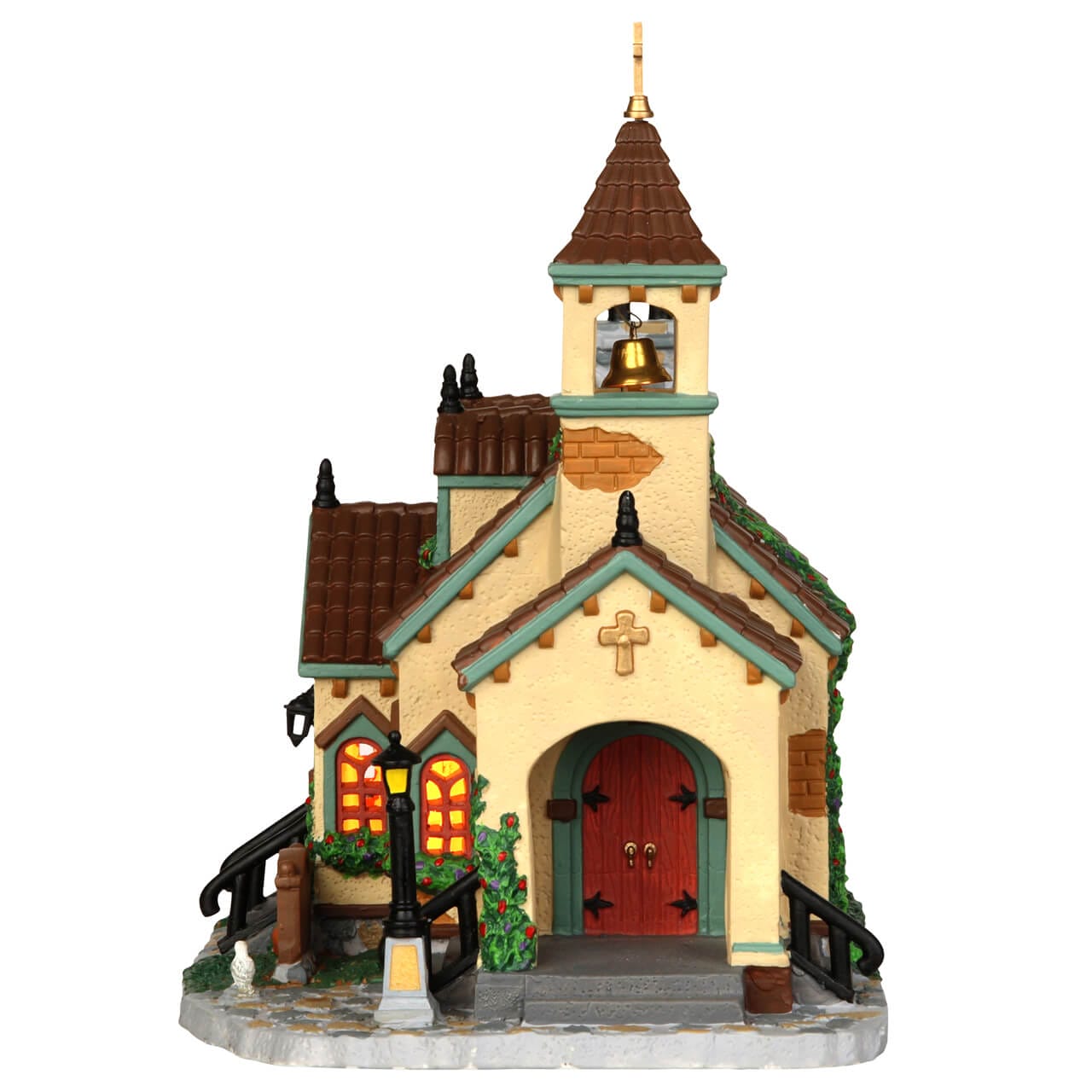 lemax-stone-ridge-abbey-abbaye-miniature-village-de-no-l image 3