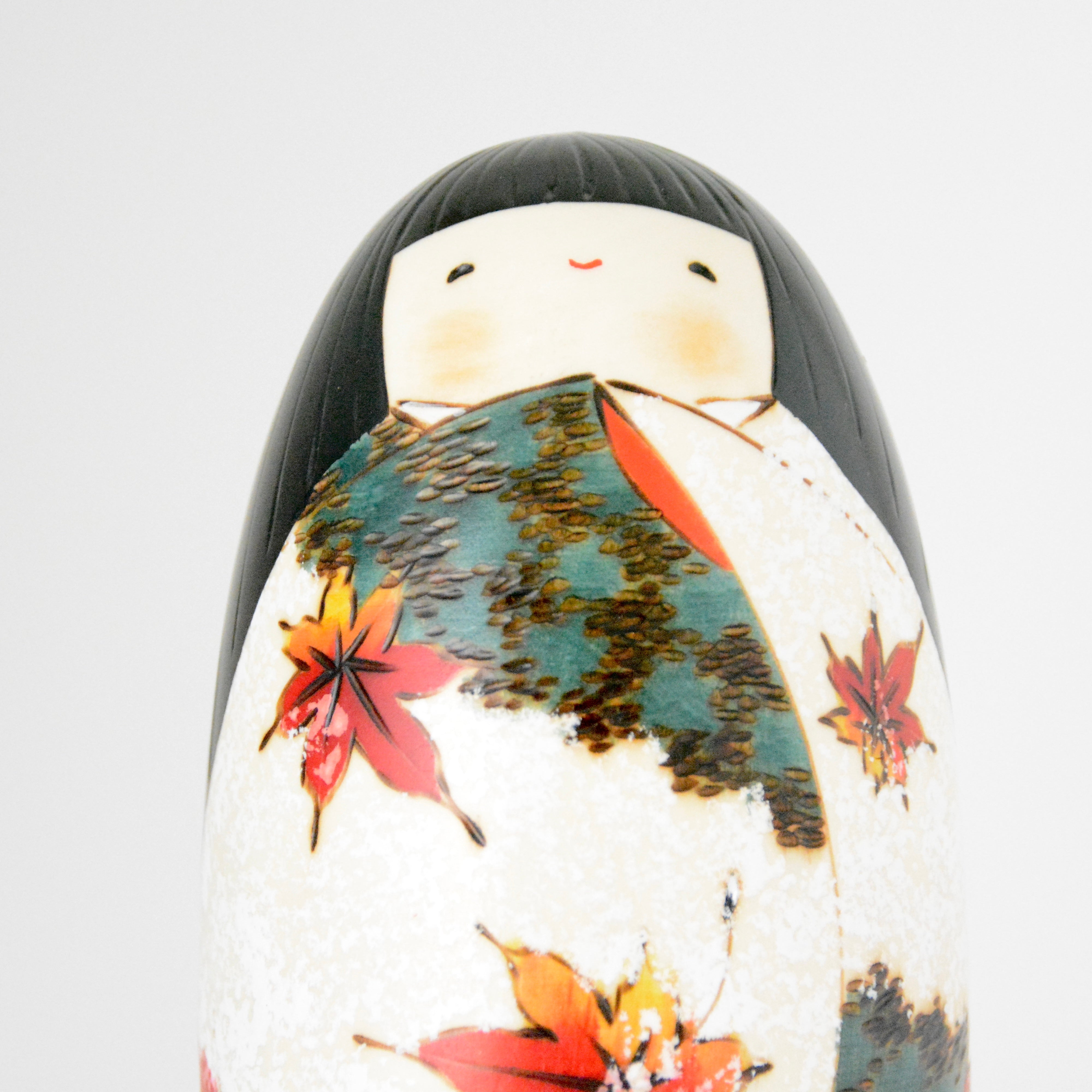 usaburo-kokeshi-sh-zan-montagne-d-automne-75x75x155mm image 4
