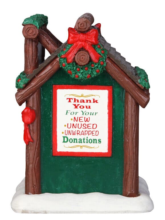 lemax-donation-kiosk-kiosque-miniature-accessoire-village image 2