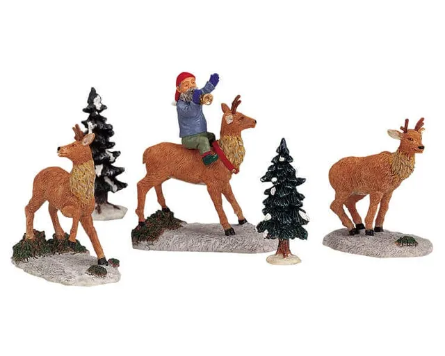 lemax-reindeer-games-figurine-miniature-village image 1