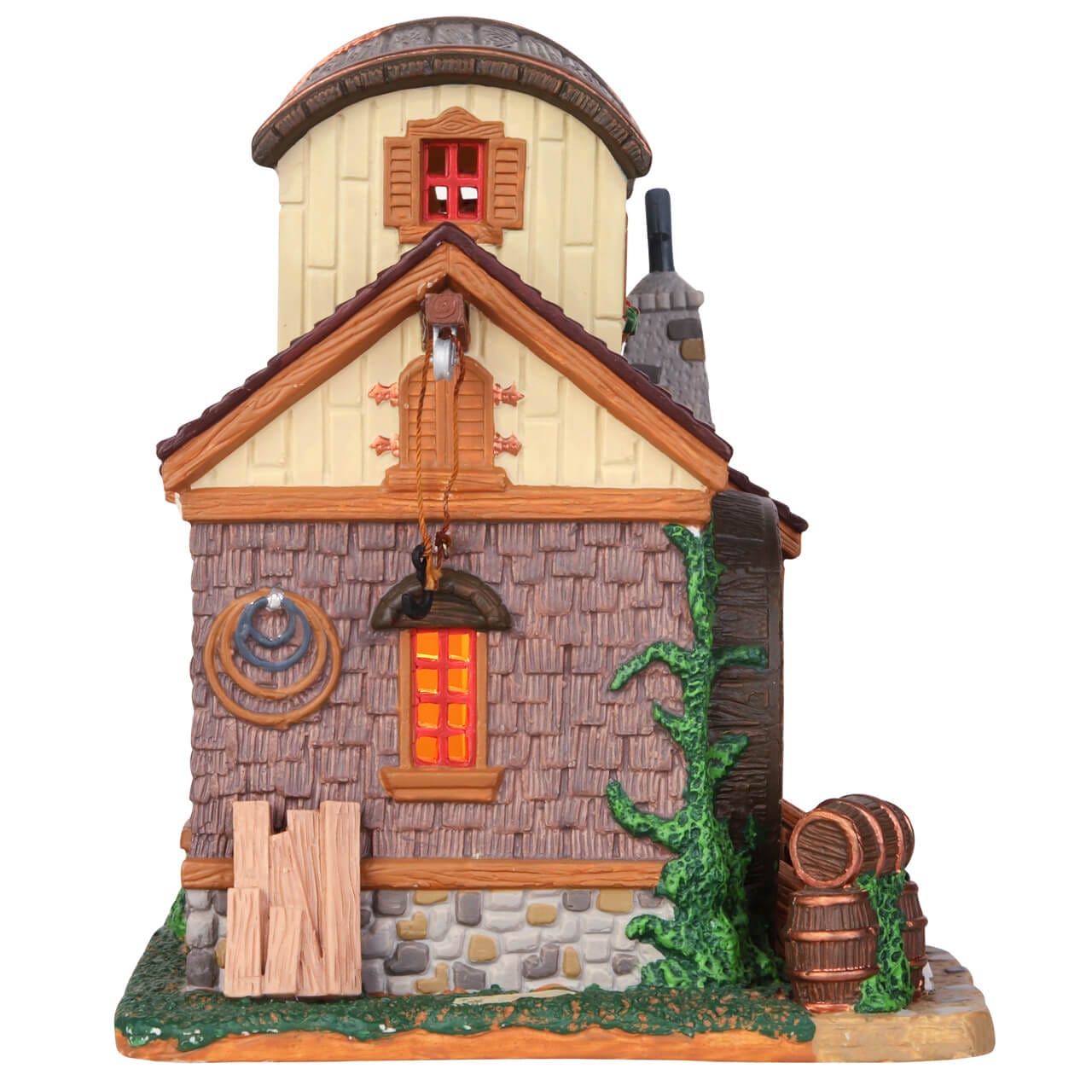 lemax-ye-olde-barrel-cask-makers-figurine-artisanale image 3