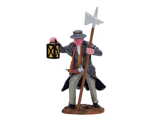 lemax-night-watchman-figurine-gardien-de-nuit-spooky-town image 1