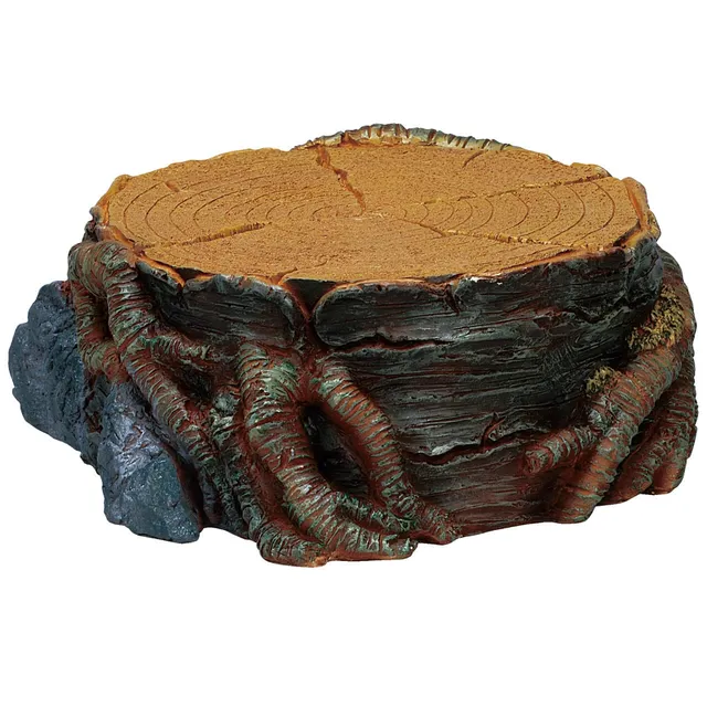 lemax-tree-stump-display-platform-socle-souche-d-arbre-paysage image 1