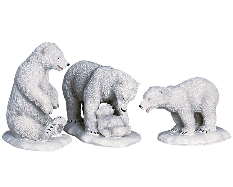 lemax-polar-bears-figurine-village-miniature-ours-polaires image 1