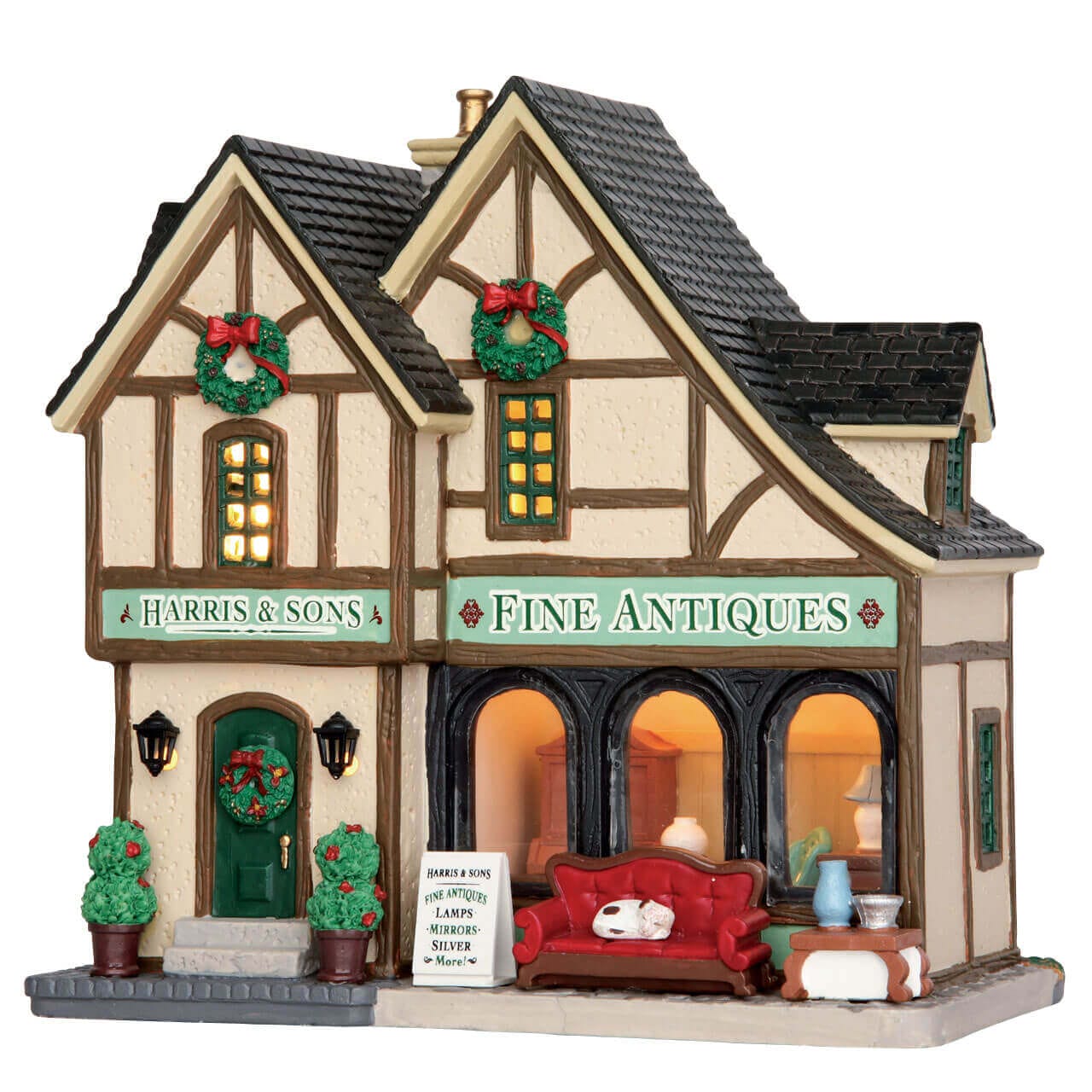 lemax-harris-sons-fine-antiques-b-timent-miniature-village-de-no-l image 1