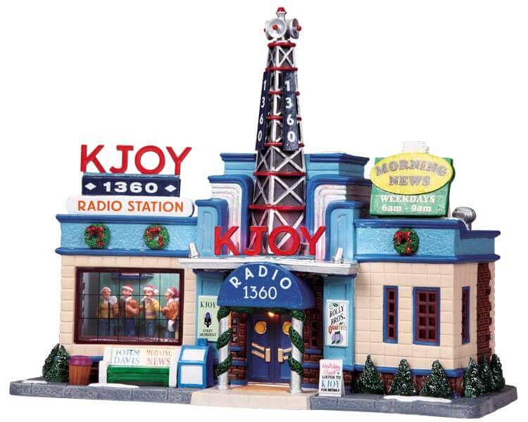 lemax-kjoy-radio-station-station-radio-miniature-de-village image 1