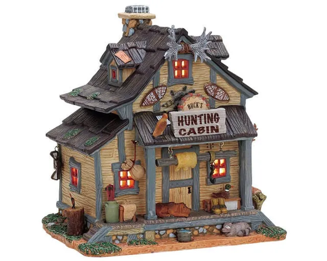 lemax-buck-s-hunting-cabin-cabane-de-chasse-miniature image 1