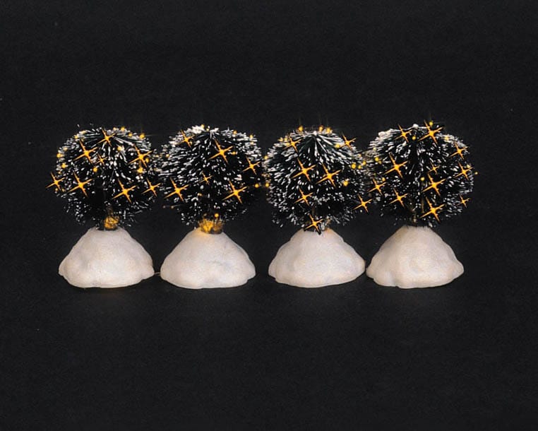 lemax-2-shimmering-round-bristle-tree-lot-de-2-sapins-miniatures image 2