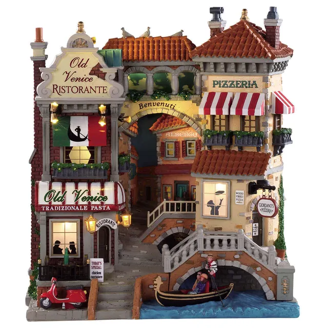 lemax-venice-canal-shops-boutiques-miniatures-lumineuses image 1