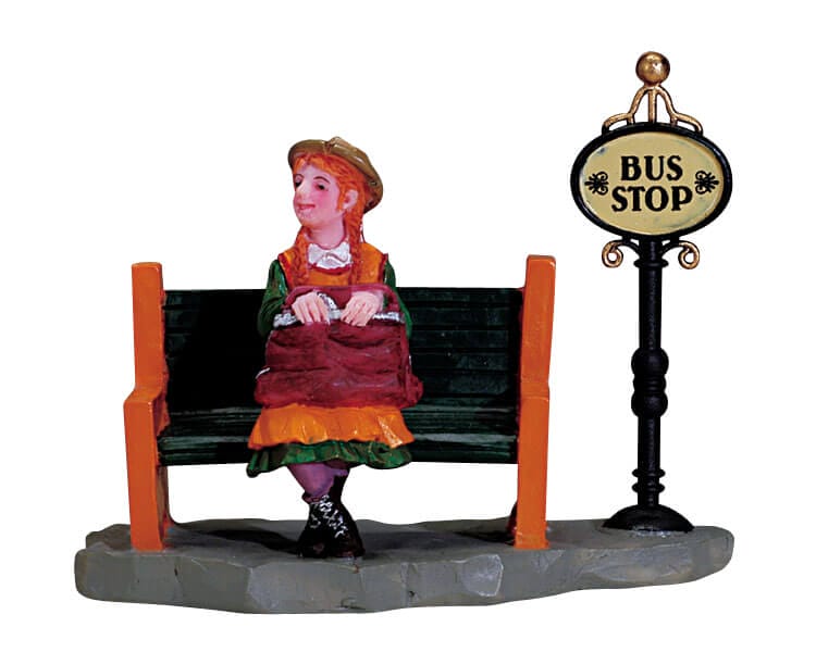 lemax-waiting-for-the-local-figurine-miniature-de-collection image 1