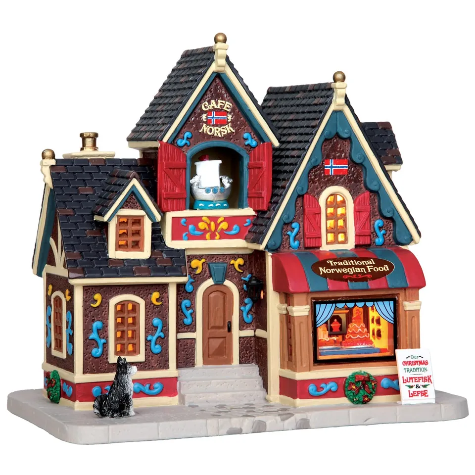 lemax-norsk-caf-b-timent-miniature-village-de-no-l-nordique image 1