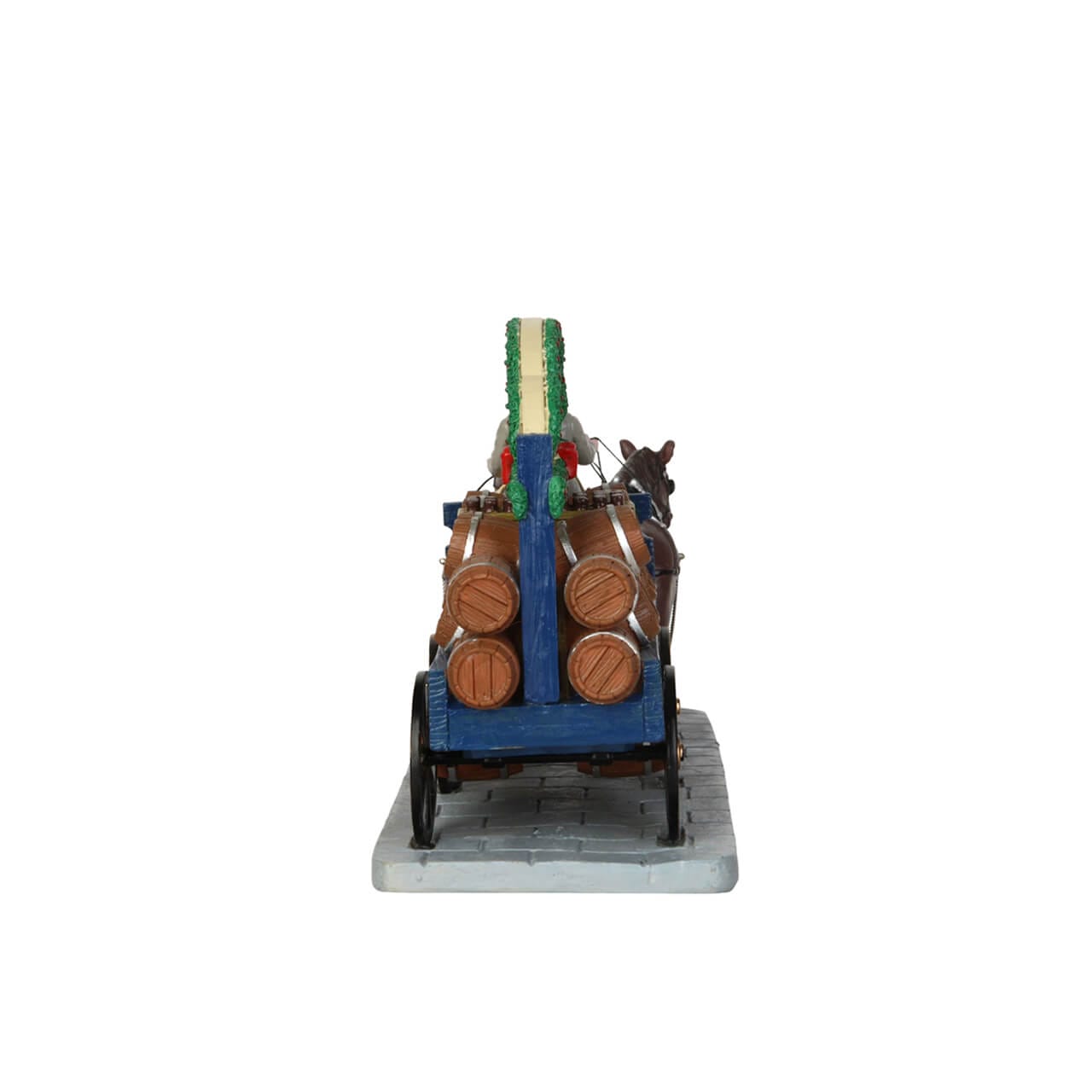 lemax-winter-ale-wagon-chariot-bi-re-miniature-de-collection image 4