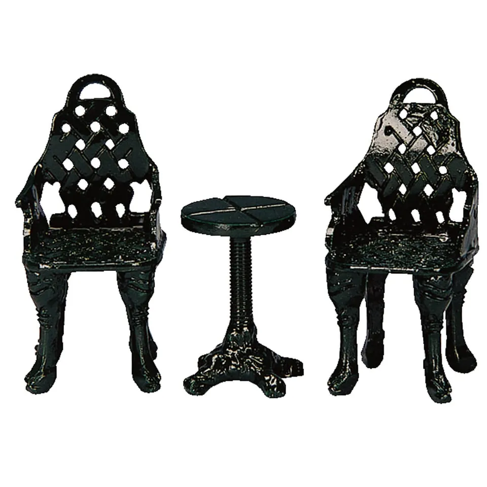 lemax-patio-group-set-of-3-mobilier-jardin-miniature image 1