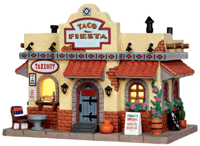 lemax-taco-shop-taco-fiesta-b-timent-miniature-de-village image 1