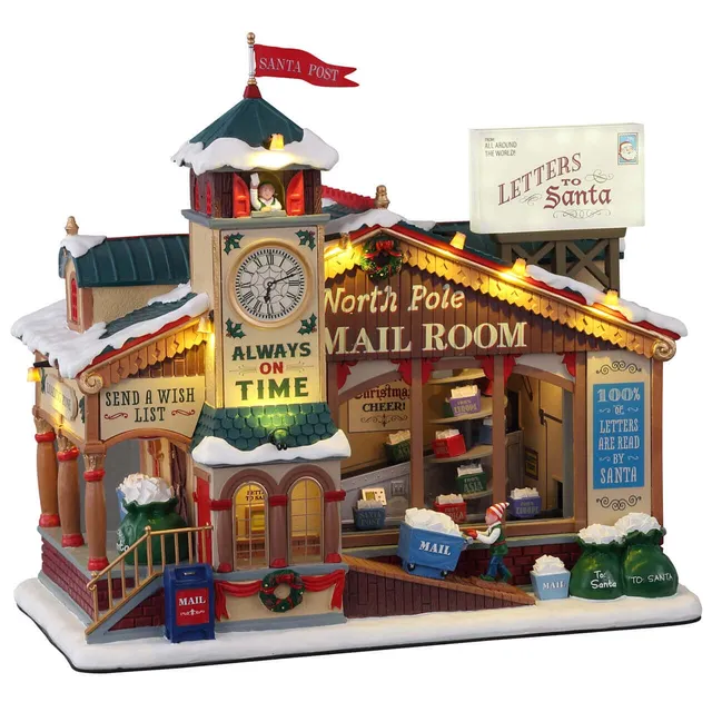 lemax-north-pole-mail-room-b-timent-village-de-no-l-santa-s-wonderland image 1