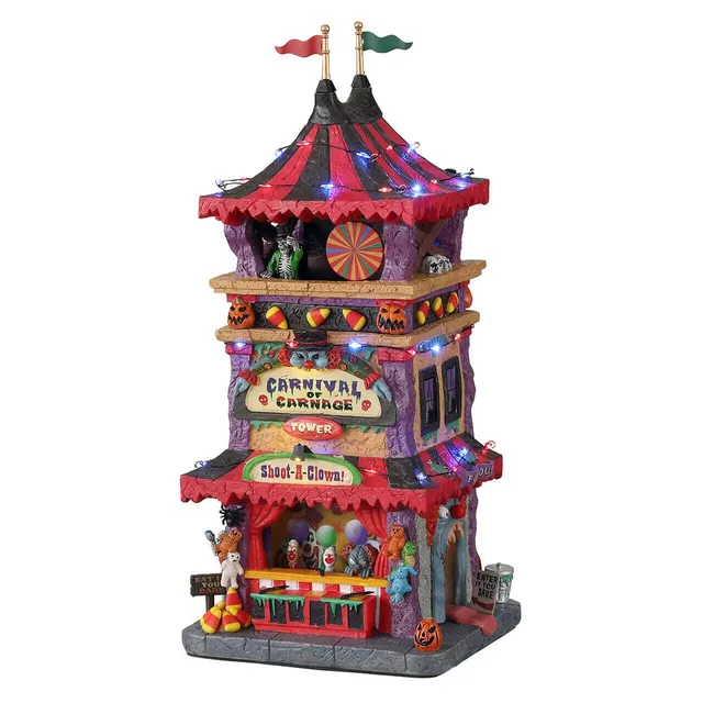 lemax-carnival-of-carnage-chapiteau-spooky-town-lumineux-3-niveaux image 1